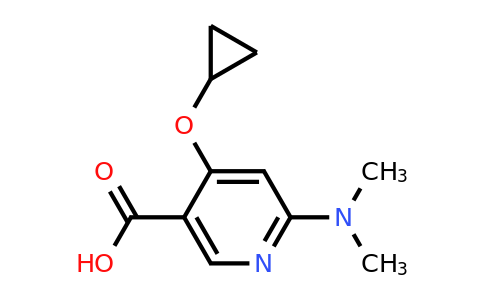 CAS 1243399-85-0 | 4-Cyclopropoxy-6-(dimethylamino)nicotinic acid