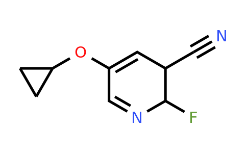 CAS 1243399-87-2 | 5-Cyclopropoxy-2-fluoro-2,3-dihydropyridine-3-carbonitrile