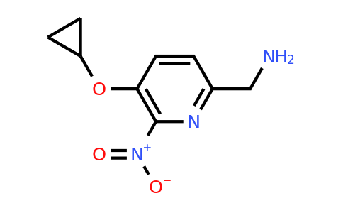 CAS 1243399-88-3 | (5-Cyclopropoxy-6-nitropyridin-2-YL)methanamine