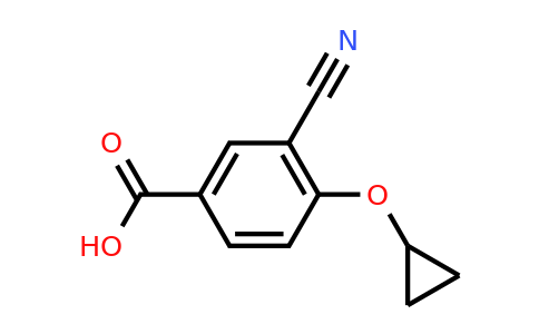 CAS 1243399-92-9 | 3-Cyano-4-cyclopropoxybenzoic acid