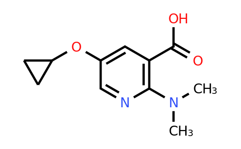 CAS 1243400-07-8 | 5-Cyclopropoxy-2-(dimethylamino)nicotinic acid