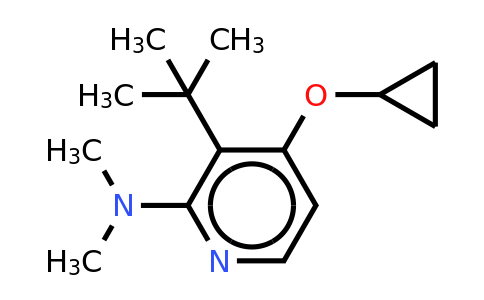 CAS 1243400-12-5 | 3-Tert-butyl-4-cyclopropoxy-N,n-dimethylpyridin-2-amine