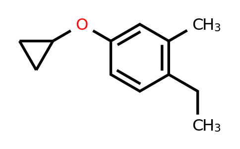 CAS 1243400-21-6 | 4-Cyclopropoxy-1-ethyl-2-methylbenzene