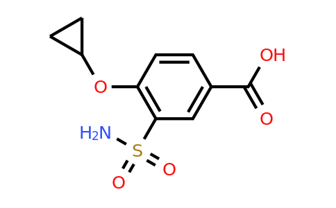 CAS 1243400-26-1 | 4-Cyclopropoxy-3-sulfamoylbenzoic acid