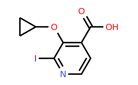 CAS 1243400-31-8 | 3-Cyclopropoxy-2-iodoisonicotinic acid