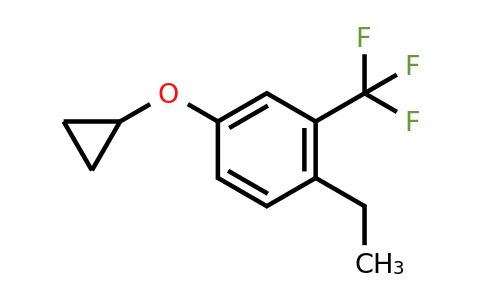 CAS 1243400-39-6 | 4-Cyclopropoxy-1-ethyl-2-(trifluoromethyl)benzene