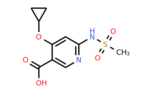 CAS 1243400-40-9 | 4-Cyclopropoxy-6-(methylsulfonamido)nicotinic acid