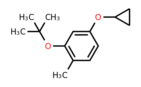 CAS 1243400-41-0 | 2-Tert-butoxy-4-cyclopropoxy-1-methylbenzene
