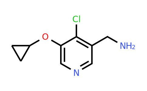 CAS 1243400-45-4 | (4-Chloro-5-cyclopropoxypyridin-3-YL)methanamine