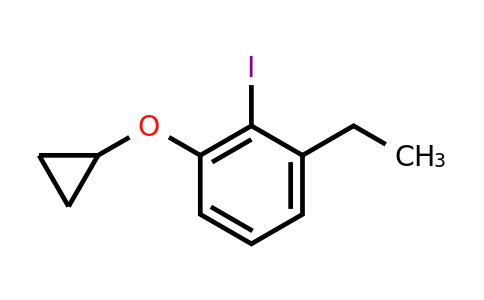 CAS 1243400-46-5 | 1-Cyclopropoxy-3-ethyl-2-iodobenzene
