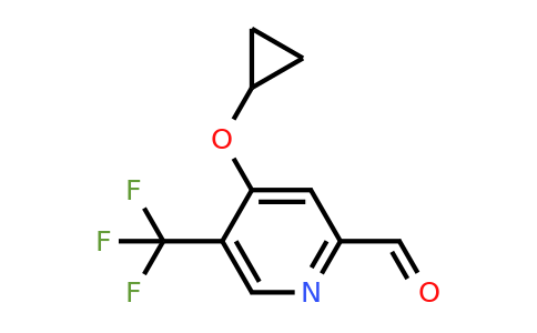 CAS 1243400-47-6 | 4-Cyclopropoxy-5-(trifluoromethyl)picolinaldehyde