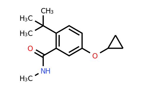 CAS 1243400-48-7 | 2-Tert-butyl-5-cyclopropoxy-N-methylbenzamide