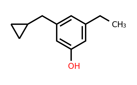 CAS 1243400-51-2 | 3-(Cyclopropylmethyl)-5-ethylphenol