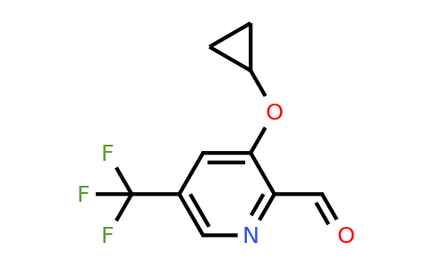 CAS 1243400-55-6 | 3-Cyclopropoxy-5-(trifluoromethyl)picolinaldehyde