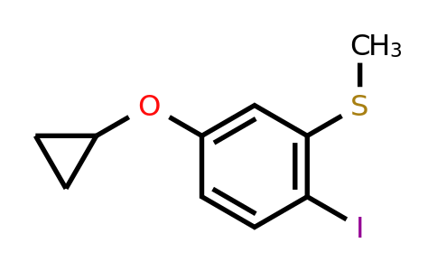 CAS 1243400-57-8 | (5-Cyclopropoxy-2-iodophenyl)(methyl)sulfane