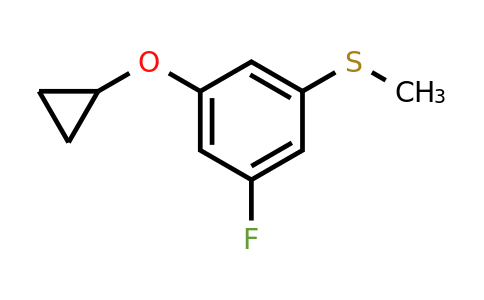 CAS 1243400-63-6 | (3-Cyclopropoxy-5-fluorophenyl)(methyl)sulfane
