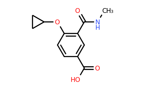 CAS 1243400-65-8 | 4-Cyclopropoxy-3-(methylcarbamoyl)benzoic acid
