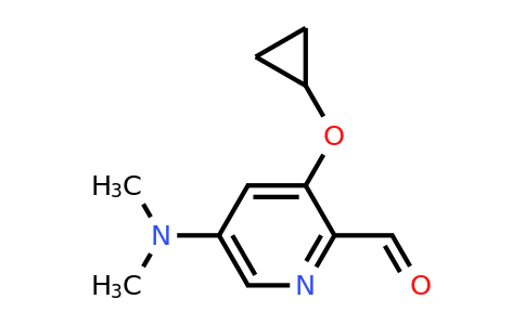 CAS 1243400-67-0 | 3-Cyclopropoxy-5-(dimethylamino)picolinaldehyde