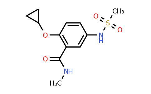 CAS 1243400-72-7 | 2-Cyclopropoxy-N-methyl-5-(methylsulfonamido)benzamide