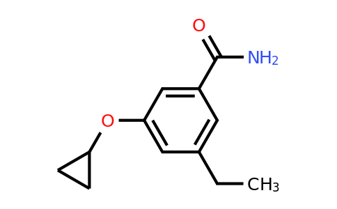 CAS 1243400-74-9 | 3-Cyclopropoxy-5-ethylbenzamide