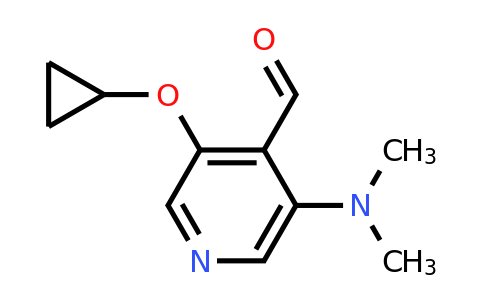 CAS 1243400-79-4 | 3-Cyclopropoxy-5-(dimethylamino)isonicotinaldehyde