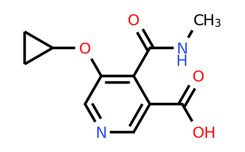 CAS 1243400-81-8 | 5-Cyclopropoxy-4-(methylcarbamoyl)nicotinic acid