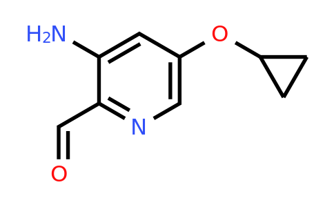 CAS 1243400-84-1 | 3-Amino-5-cyclopropoxypicolinaldehyde