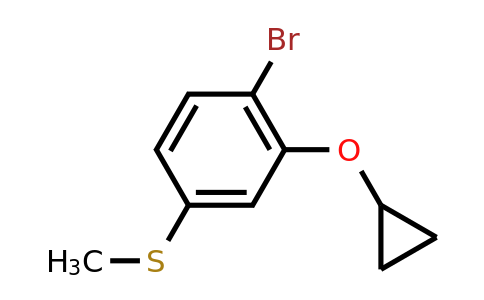 CAS 1243400-87-4 | (4-Bromo-3-cyclopropoxyphenyl)(methyl)sulfane