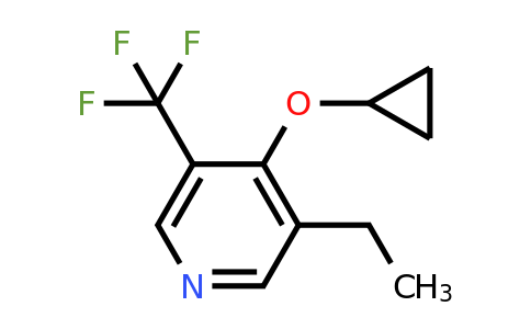 CAS 1243401-14-0 | 4-Cyclopropoxy-3-ethyl-5-(trifluoromethyl)pyridine