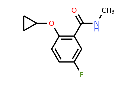 CAS 1243401-19-5 | 2-Cyclopropoxy-5-fluoro-N-methylbenzamide