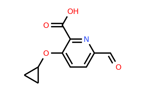 CAS 1243401-24-2 | 3-Cyclopropoxy-6-formylpicolinic acid