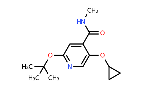 CAS 1243401-26-4 | 2-Tert-butoxy-5-cyclopropoxy-N-methylisonicotinamide