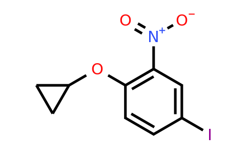 CAS 1243401-28-6 | 1-Cyclopropoxy-4-iodo-2-nitrobenzene