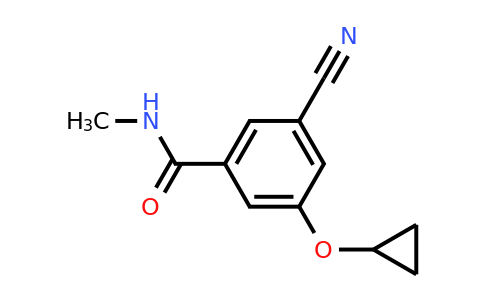 CAS 1243401-29-7 | 3-Cyano-5-cyclopropoxy-N-methylbenzamide