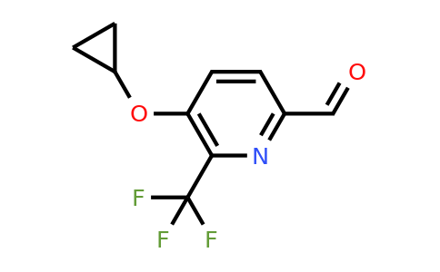 CAS 1243401-35-5 | 5-Cyclopropoxy-6-(trifluoromethyl)picolinaldehyde