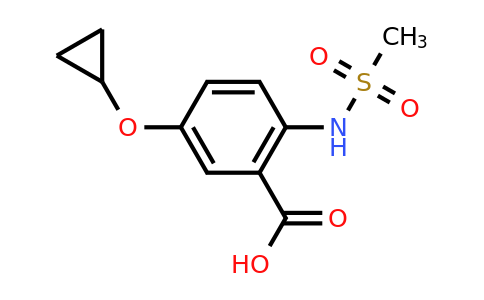 CAS 1243401-39-9 | 5-Cyclopropoxy-2-(methylsulfonamido)benzoic acid