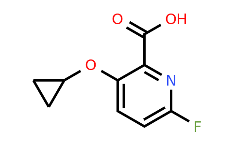 CAS 1243401-50-4 | 3-Cyclopropoxy-6-fluoropicolinic acid