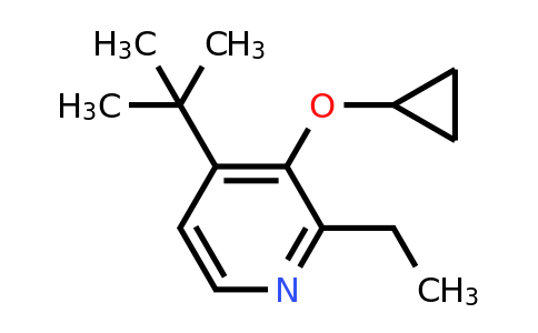 CAS 1243401-56-0 | 4-Tert-butyl-3-cyclopropoxy-2-ethylpyridine