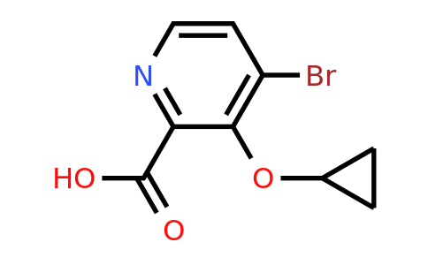 CAS 1243401-59-3 | 4-Bromo-3-cyclopropoxypicolinic acid