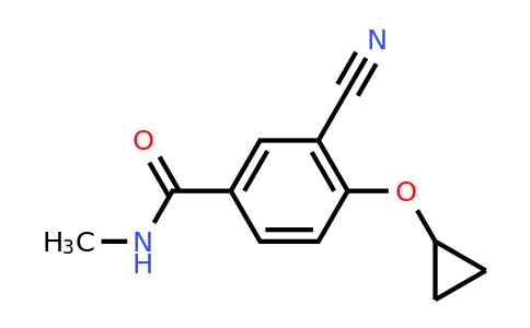 CAS 1243401-61-7 | 3-Cyano-4-cyclopropoxy-N-methylbenzamide
