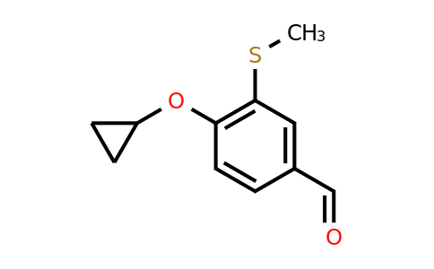 CAS 1243401-63-9 | 4-Cyclopropoxy-3-(methylsulfanyl)benzaldehyde