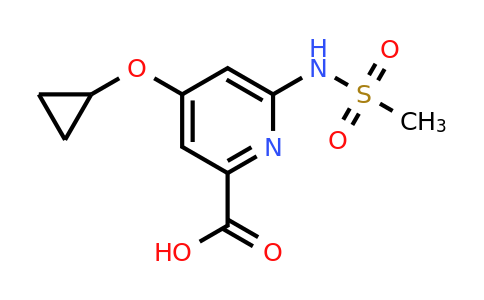 CAS 1243401-65-1 | 4-Cyclopropoxy-6-(methylsulfonamido)picolinic acid