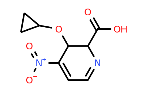 CAS 1243401-68-4 | 3-Cyclopropoxy-4-nitro-2,3-dihydropyridine-2-carboxylic acid