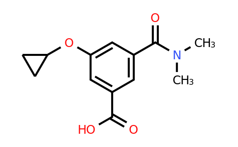 CAS 1243401-69-5 | 3-Cyclopropoxy-5-(dimethylcarbamoyl)benzoic acid