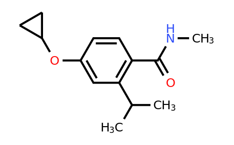 CAS 1243401-71-9 | 4-Cyclopropoxy-2-isopropyl-N-methylbenzamide