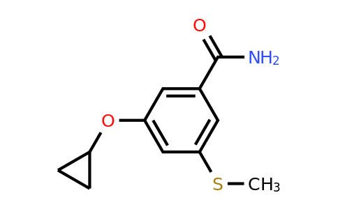 CAS 1243401-73-1 | 3-Cyclopropoxy-5-(methylthio)benzamide