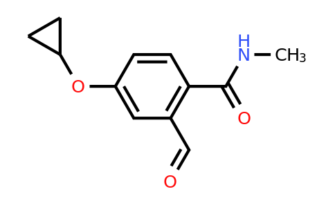 CAS 1243401-77-5 | 4-Cyclopropoxy-2-formyl-N-methylbenzamide