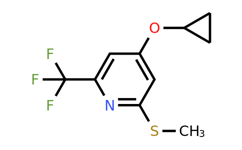 CAS 1243401-80-0 | 4-Cyclopropoxy-2-(methylthio)-6-(trifluoromethyl)pyridine