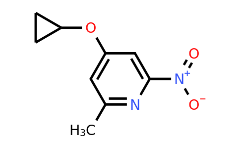 CAS 1243401-84-4 | 4-Cyclopropoxy-2-methyl-6-nitropyridine