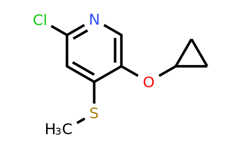 CAS 1243401-86-6 | 2-Chloro-5-cyclopropoxy-4-(methylsulfanyl)pyridine